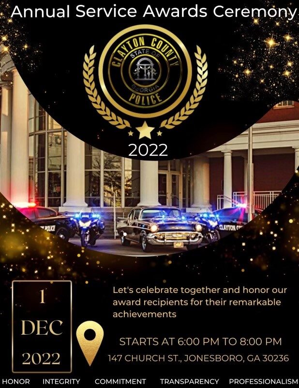 Clayton County Police Department – 2022 Award Ceremony @ First Baptist Church