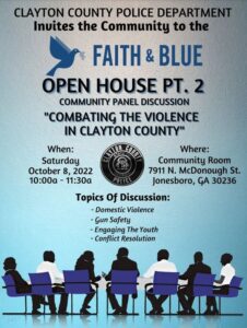 "Combating Violence in Clayton County" @ Clayton County Police Department - Community Room