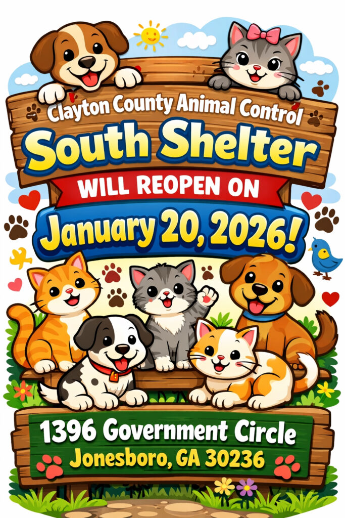 South Animal Shelter Flyer January 2026